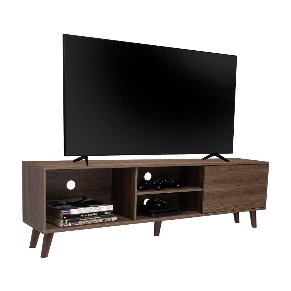 MESA PARA TV VIENA, CHOCOLATE, PARA TELEVISOR DE 70 PULGADAS