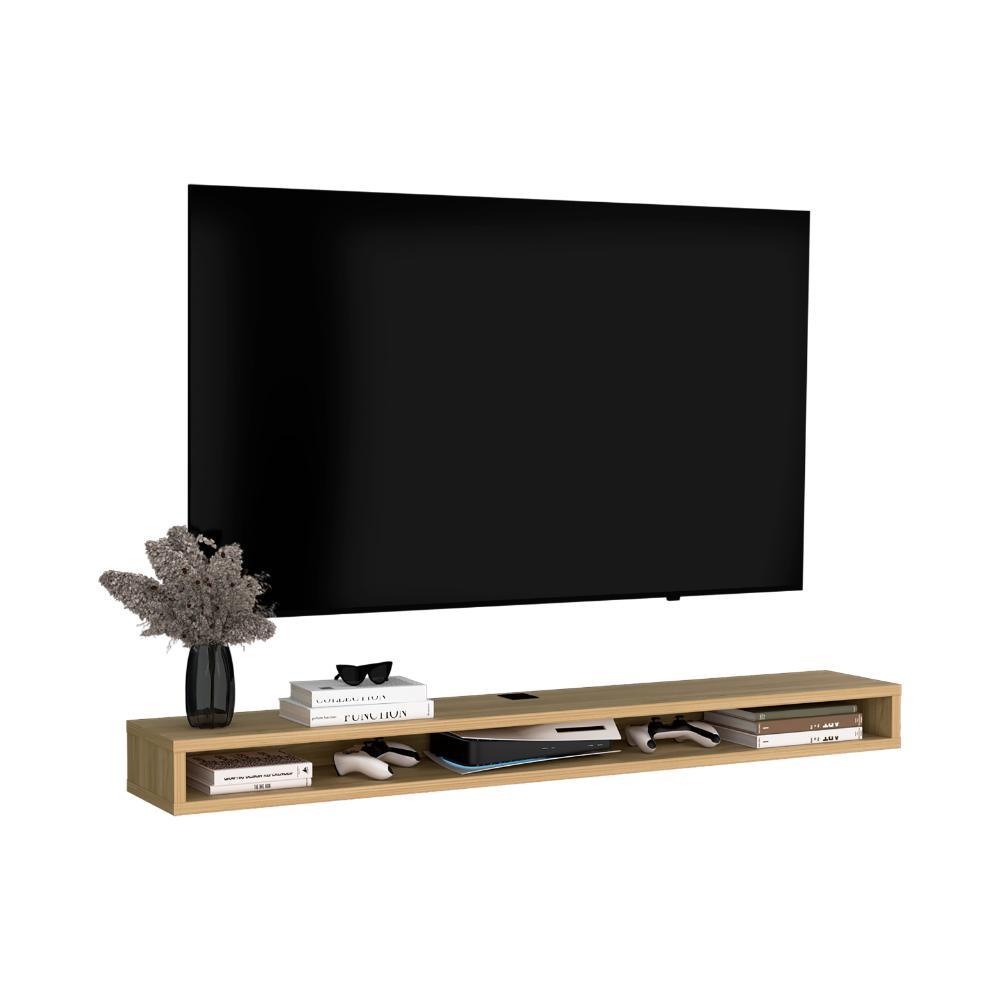 MESA PARA TV FLOTANTE RALF, FRESNO EUROPEO, CON UN DISEÑO CONTEMPORÁNEO