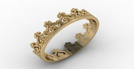 ANILLO CORONA 15 AÑOS SIN PIEDRAS