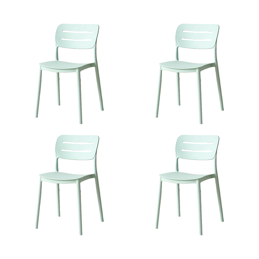 Silla Harriman, Azul claro, Con medio espaldar y diseño minimalista X4