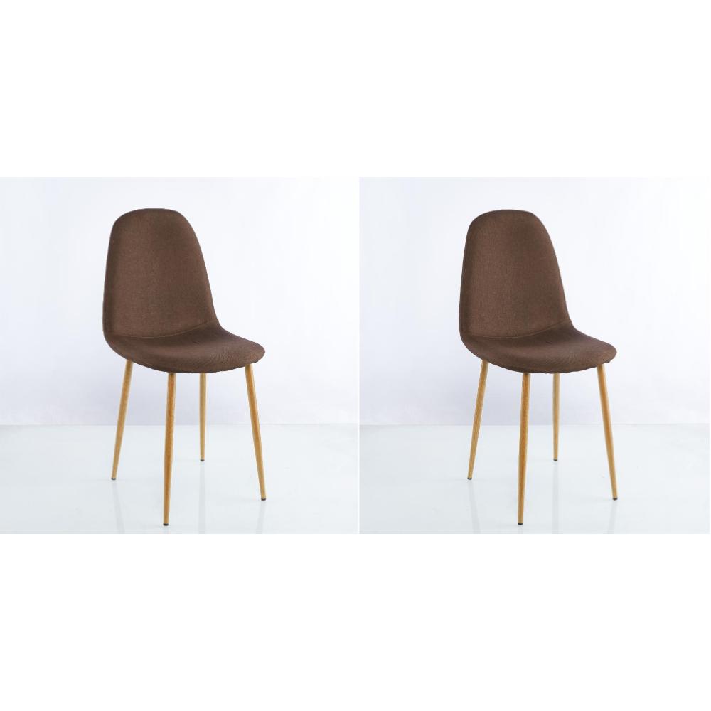 SILLAS CLÁSICAS CONCEPT X2, CAFÉ OSCURO Y CLARO, CON CÓMODO ESPALDAR