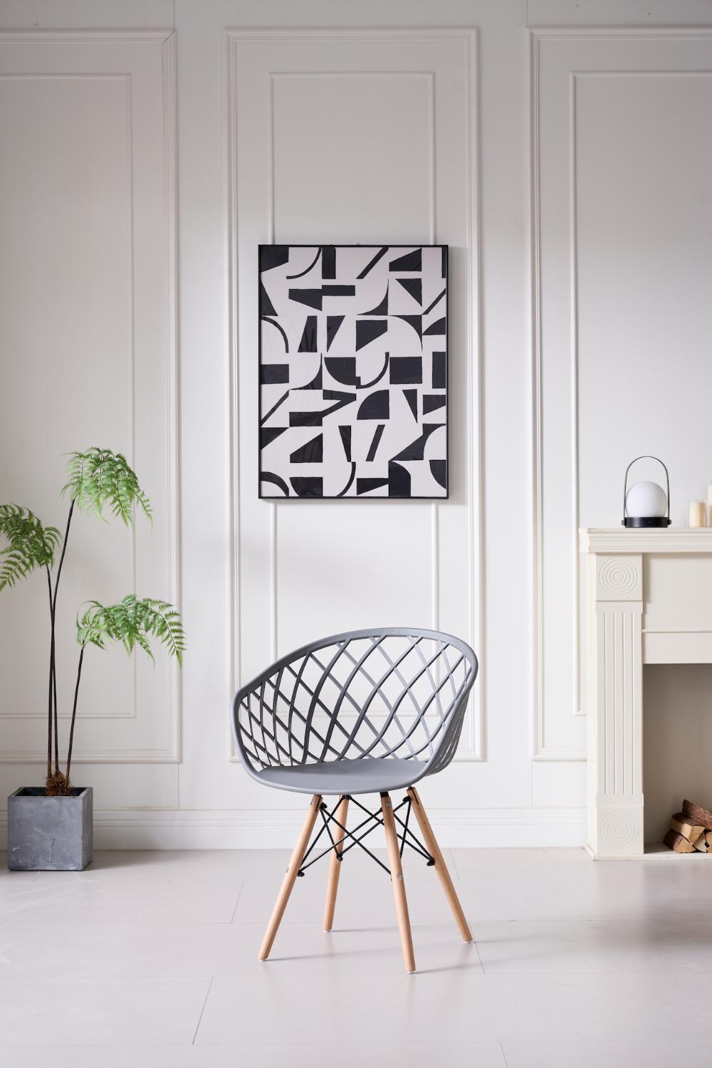 SILLA OASIS CON BRAZOS, COLOR GRIS, CON ESPALDAR X4