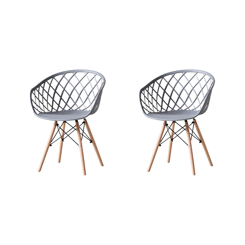 SILLA OASIS CON BRAZOS, COLOR GRIS, CON ESPALDAR X2