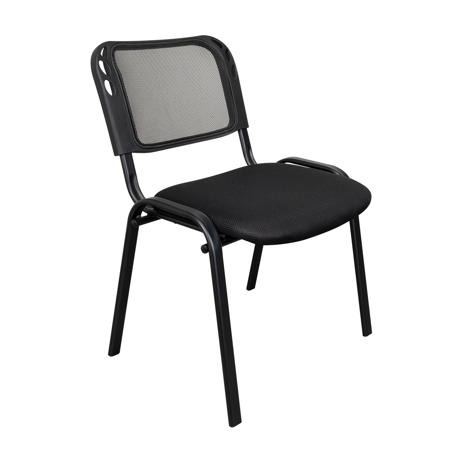 SILLA INTERLOCUTORA, NEGRO, CON ESPALDAR Y DISEÑO SENCILLO X2