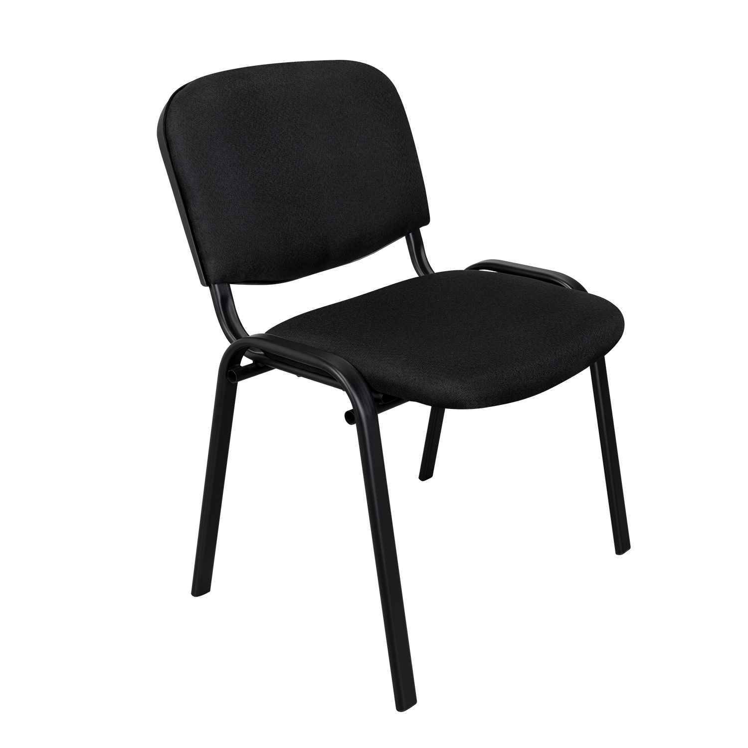 SILLA INTERLOCUTORA, NEGRO, CON ESPALDAR Y DISEÑO SENCILLO X4