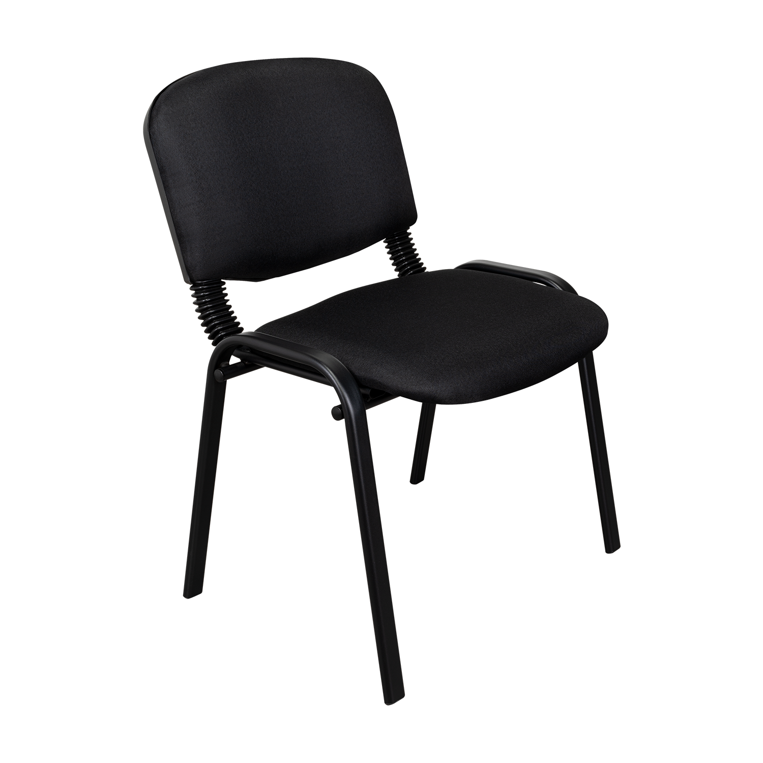 SILLA INTERLOCUTORA, NEGRO, CON ESPALDAR Y DISEÑO SENCILLO SIN BRAZO