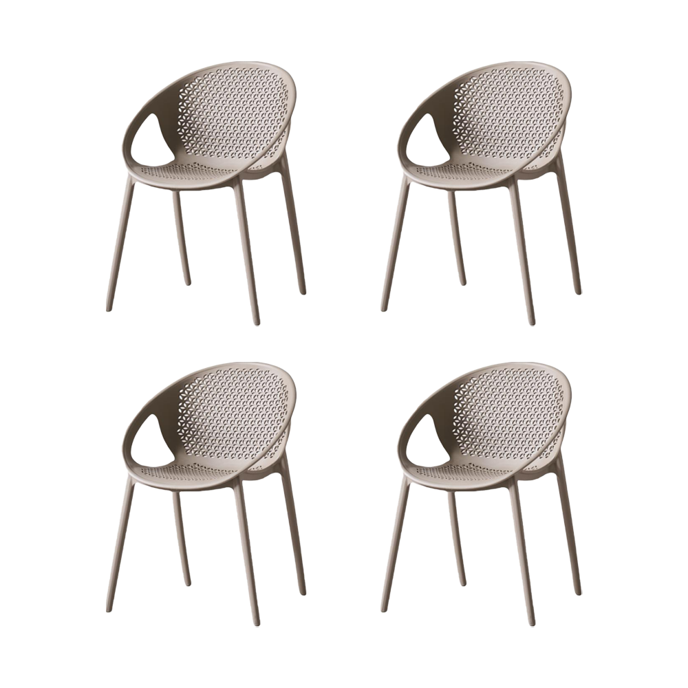 SILLA SELVA CON BRAZOS, COLOR TAUPE, CON ESPALDAR X4
