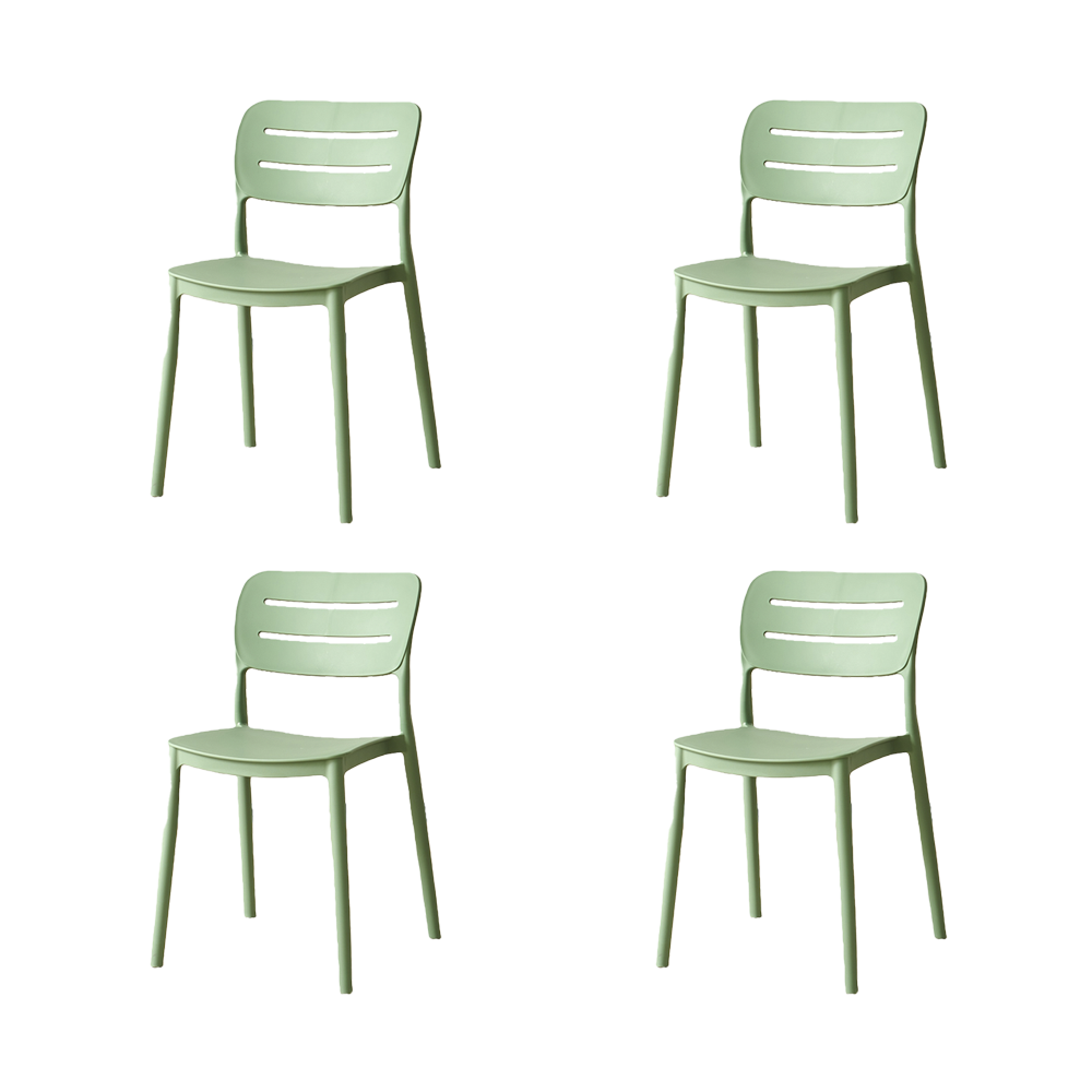 Silla Harriman, Verde, Con medio espaldar y diseño minimalista X4