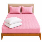 Combo protector colchon + 2 almohadas siliconadas semidoble