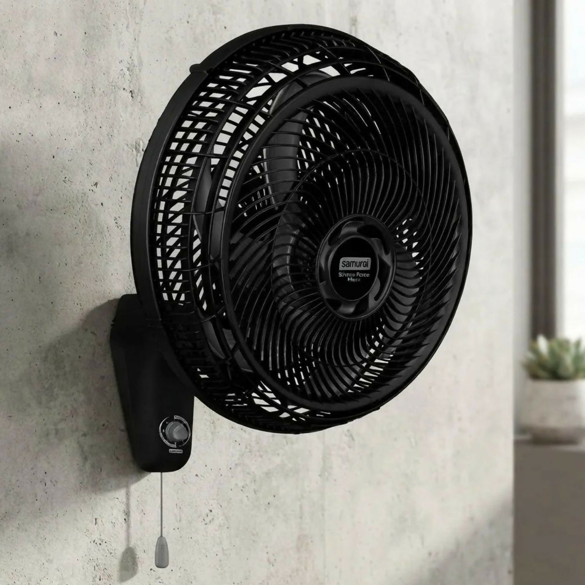 VENTILADOR SAMURAI VE77D0I0 SILENCE MAXX PARED 18" NEGRO
