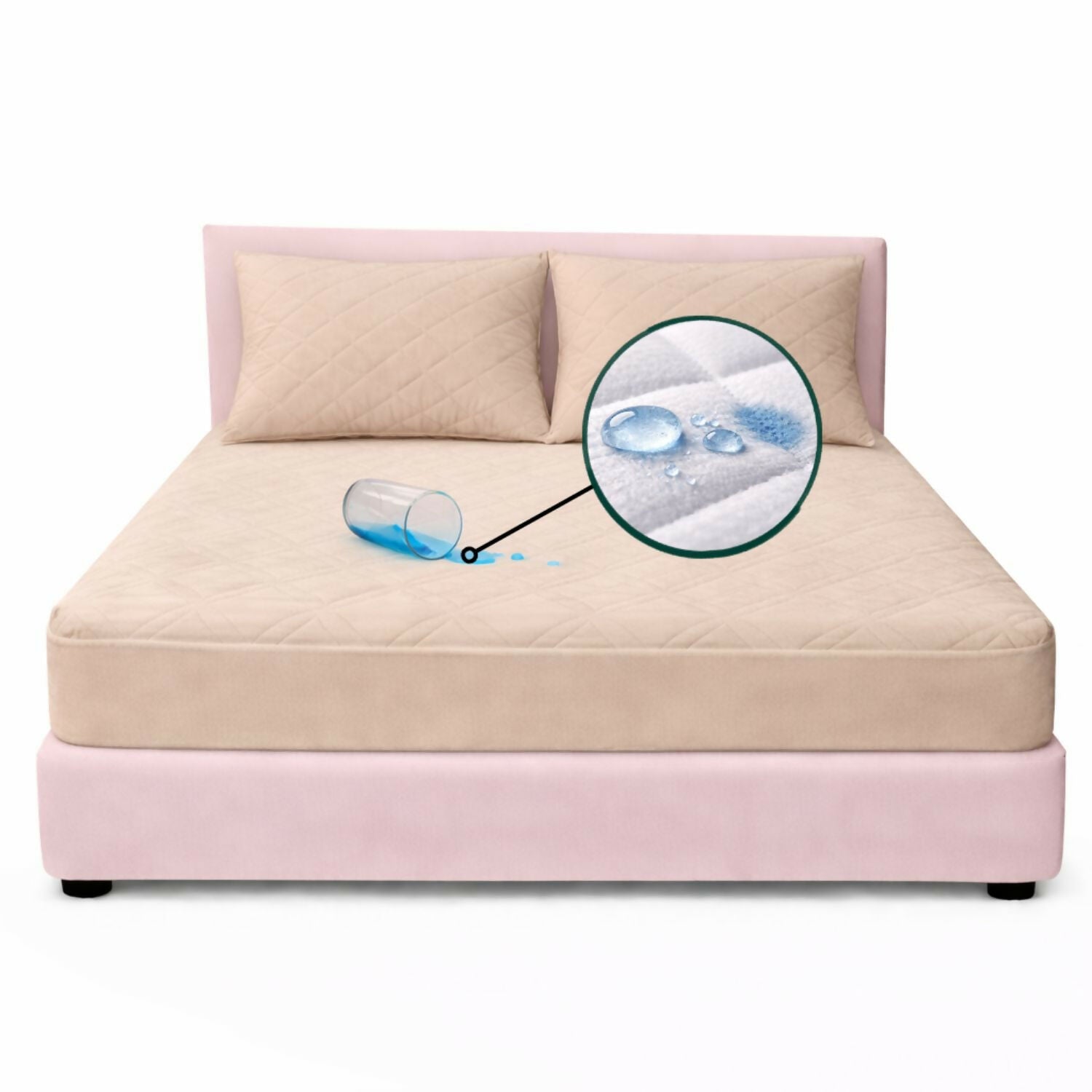 Combo protector colchon queen antifluido 160x190cm