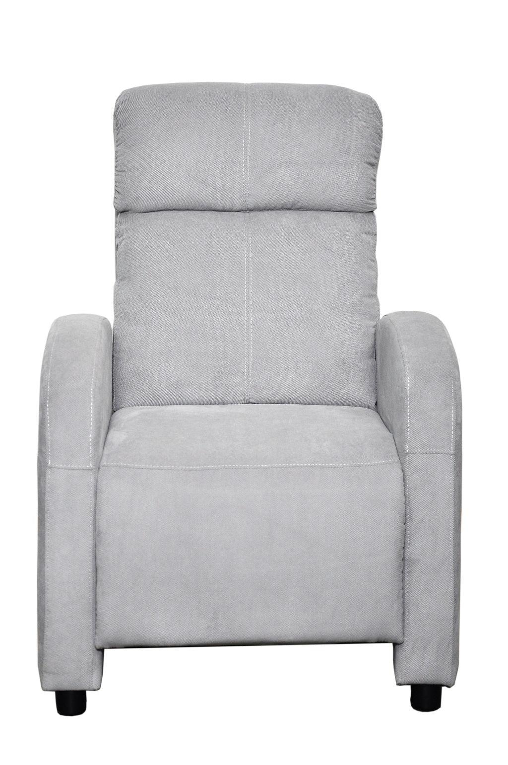 SILLA RECLINABLE INOA, GRIS, CON SISTEMA RECLINABLE  PARA MAYOR COMODIDAD