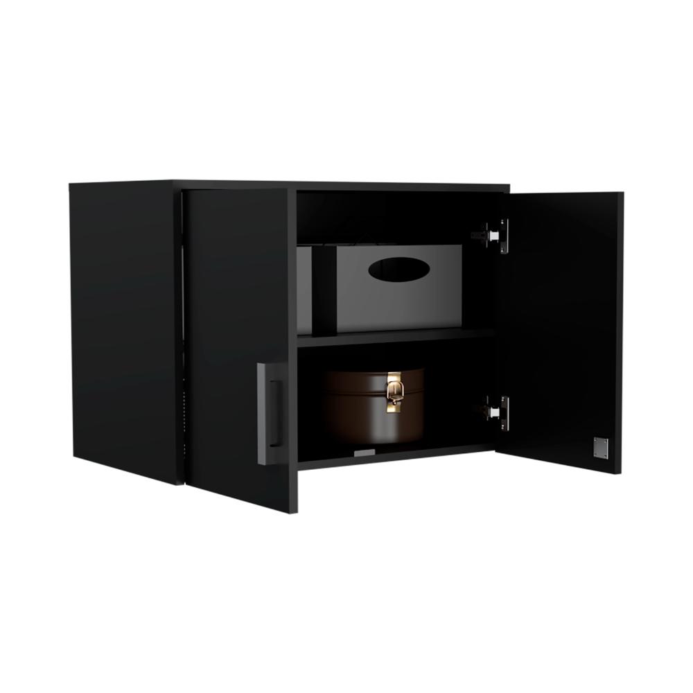 GABINETE SUPERIOR MULTIUSOS, WENGUE, CON DOS PUERTA BATIENTES ZF