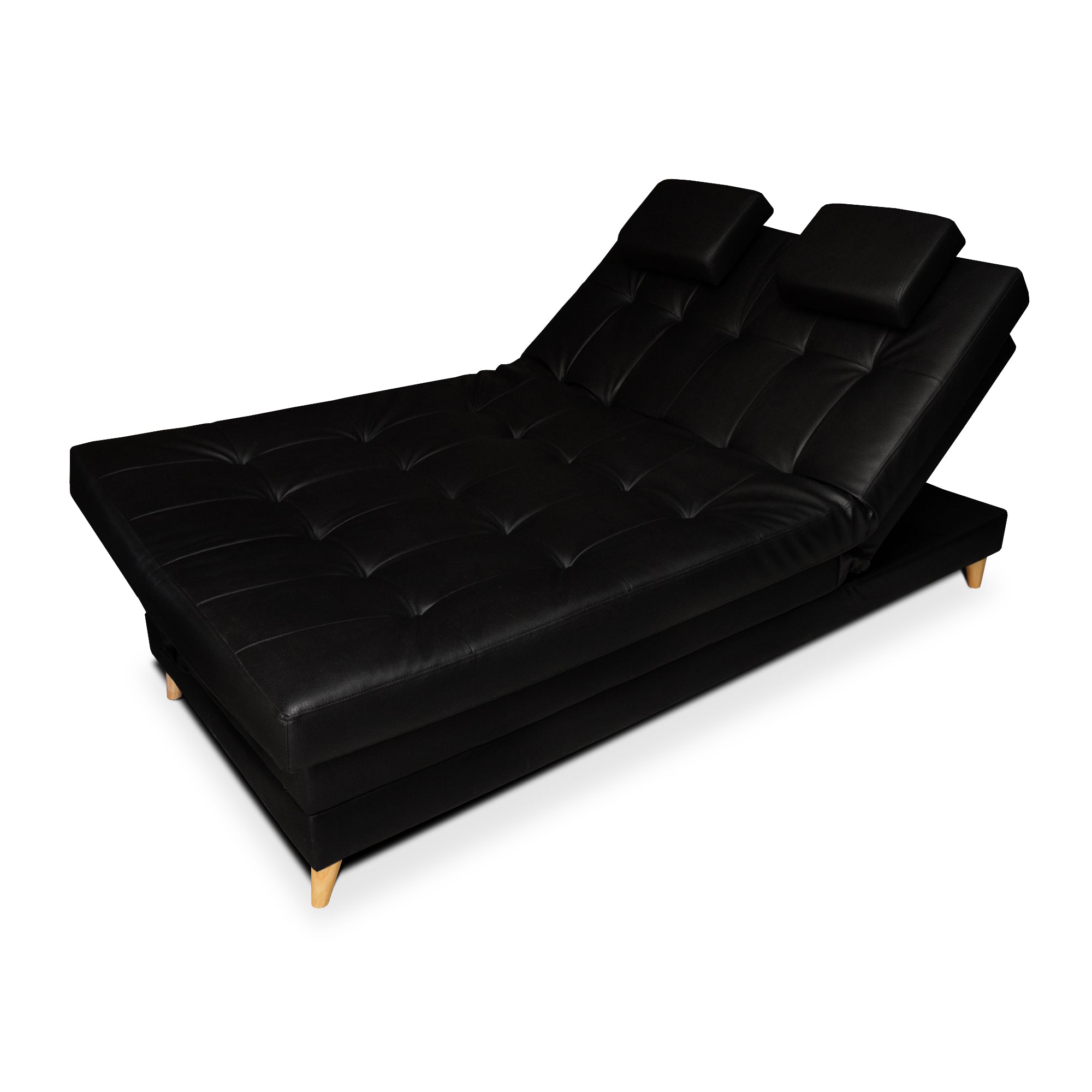 SOFACAMA BALMAIN MULTIF 5PSC 95X60X185 CUER.NGR