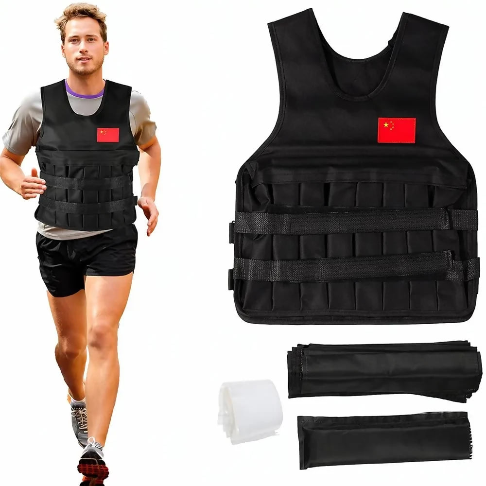 CHALECO PESAS ENTRENAMIENTO 20 KG 40 LBS ENTRENAMIENTO GYM AJUSTABLE ALTA RESISTENCIA