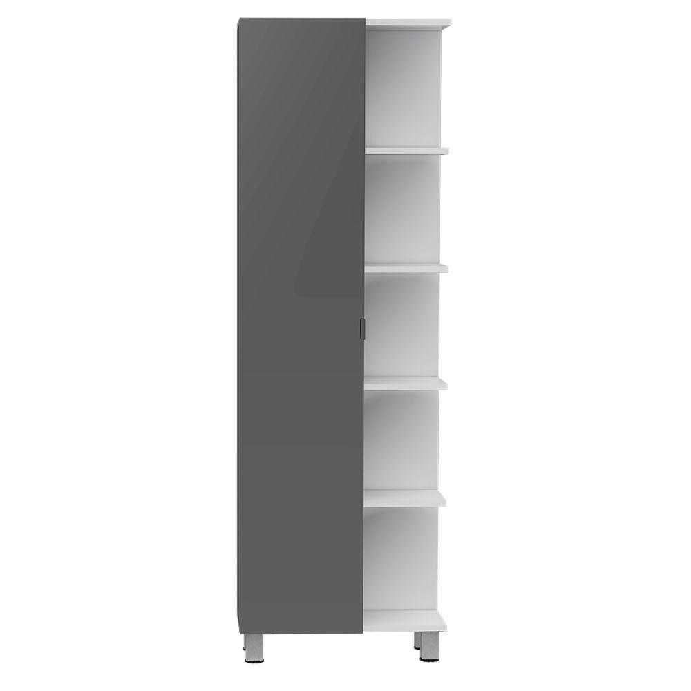 MUEBLE ESQUINERO ZENDAYA, BLANCO NEVADO, CON VARIEDAD DE ENTREPAÑOS    ZF