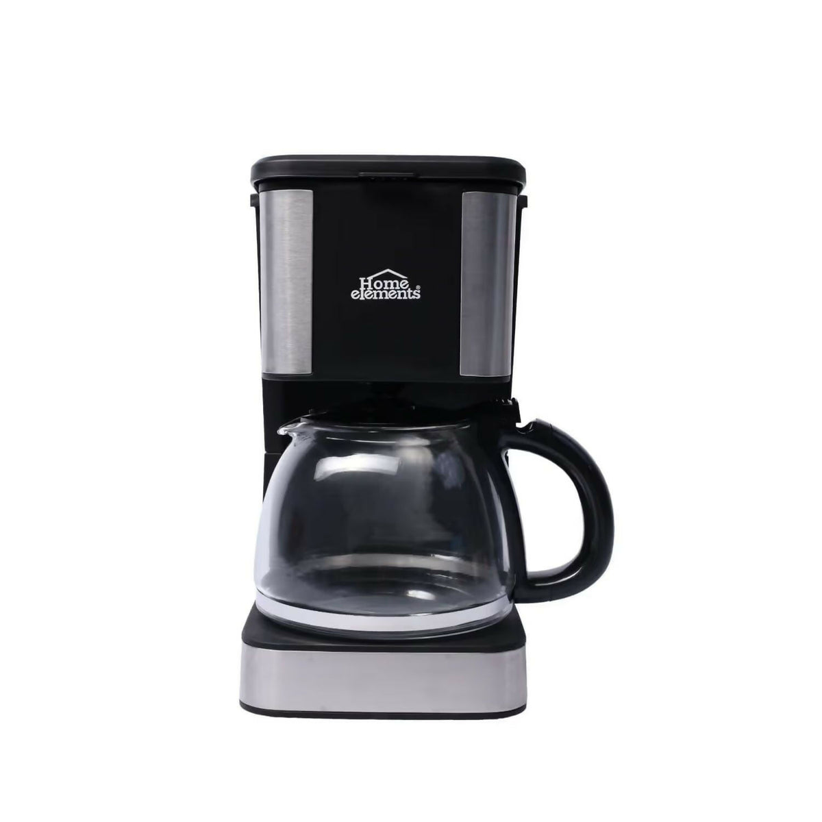 CAFETERA HOME ELEMENTS HECAI12N 12TZ JARRA DE VIDRIO 800W NEGRO