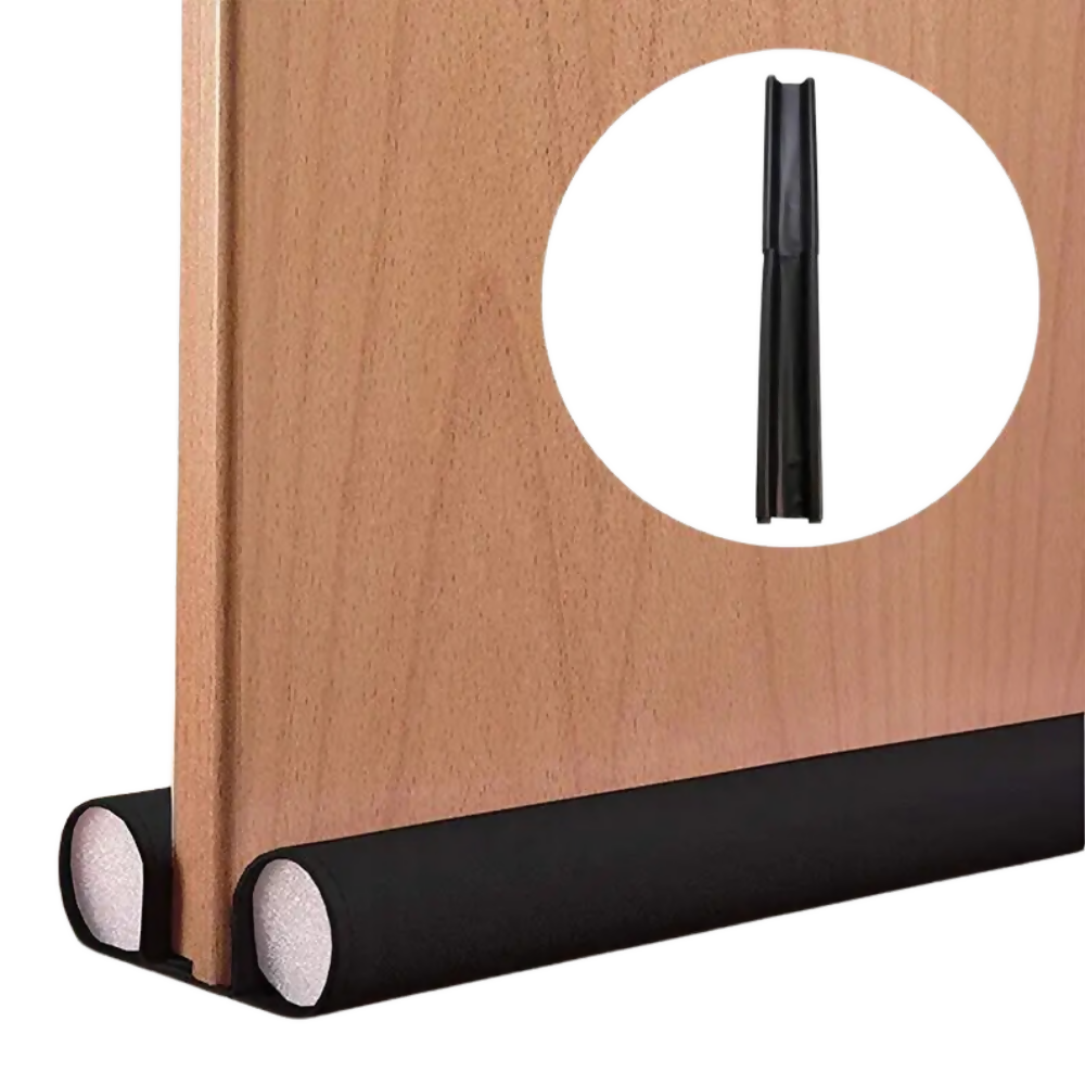 ESPUMA GUARDAPOLVO PARA PUERTA PROTECTOR POLVO INSECTOS FRÍO NEGRO