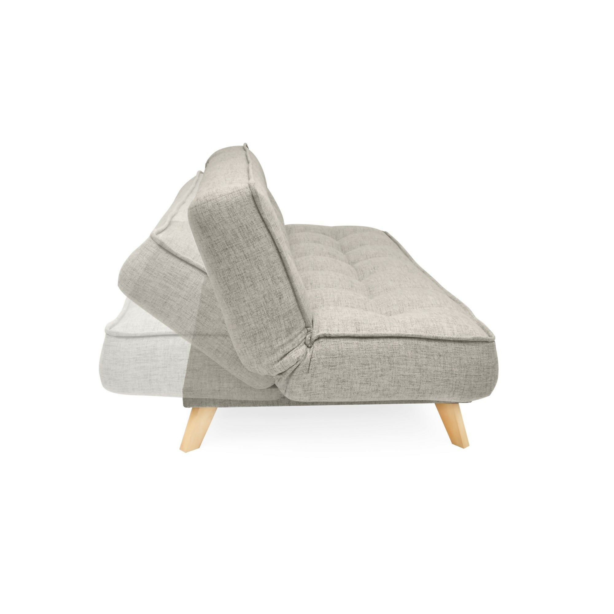 SOFA CAMA 3 POSICIONES GALES 180X90X84 TELA TAUPE
