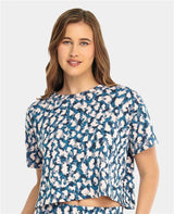 CAMISETA DE PIJAMA | CUELLO REDONDO | SILUETA AMPLIA_ REF: 18103