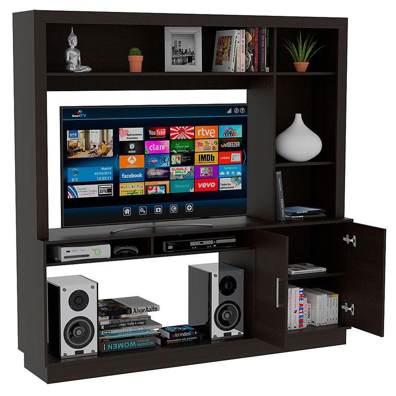 COMBO PARA SALA ROMERAL, INCLUYE MESA PARA TV Y BIBLIOTECA