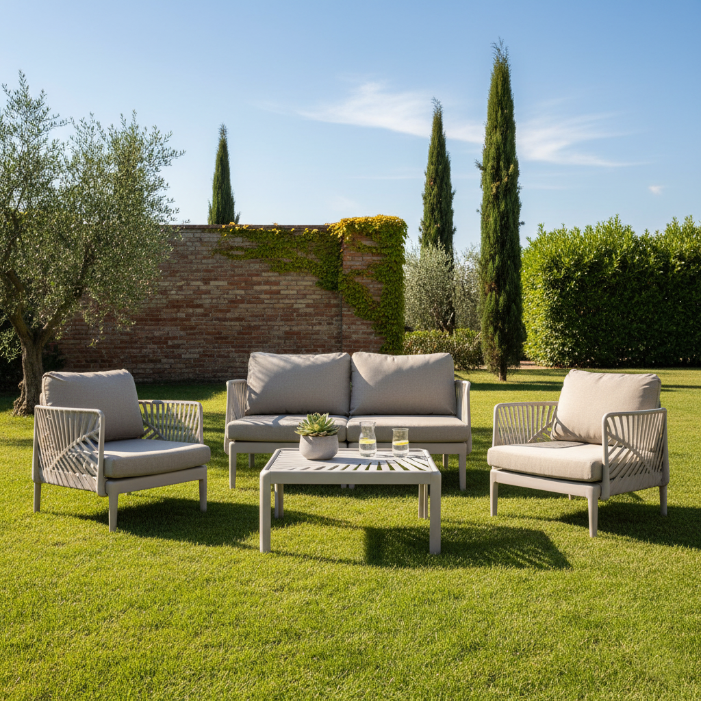 SALA DE EXTERIOR ASTRATTO, BEIGE