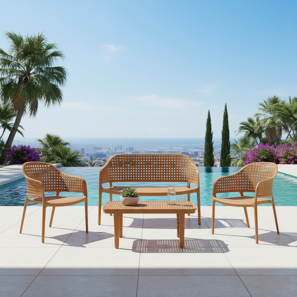 SALA DE EXTERIOR AMALFI, NARANJA