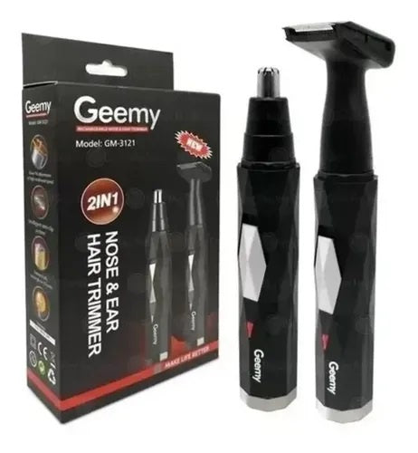 MAQUINA CORTADORA DE PELO NARIZ AXILAS PROGEMEI GM-3121 COLOR NEGRO 110V/220V