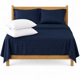 Combo Juego de sábanas + 2 almohadas siliconadas queen