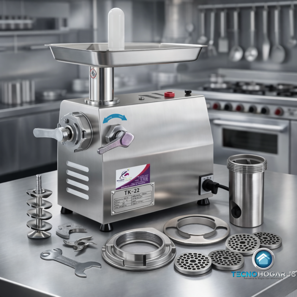 MOLINO CARNE PICADOR INDUSTRIAL #22 ACERO INOXIDABLE 250KG 110V