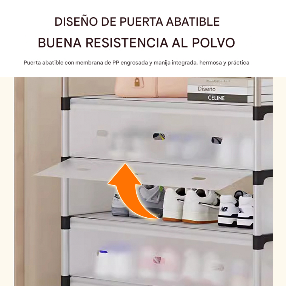 ESTANTE ZAPATERO ORGANIZADOR 6 NIVELES DOBLE COLOR RACK