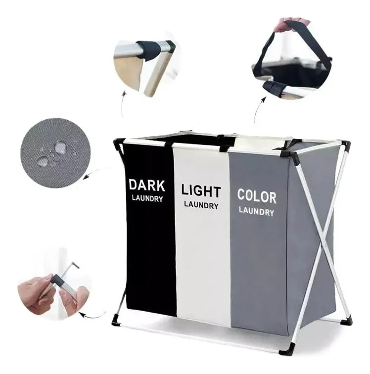 CESTO TRIPLE ORGANIZADOR PARA ROPA