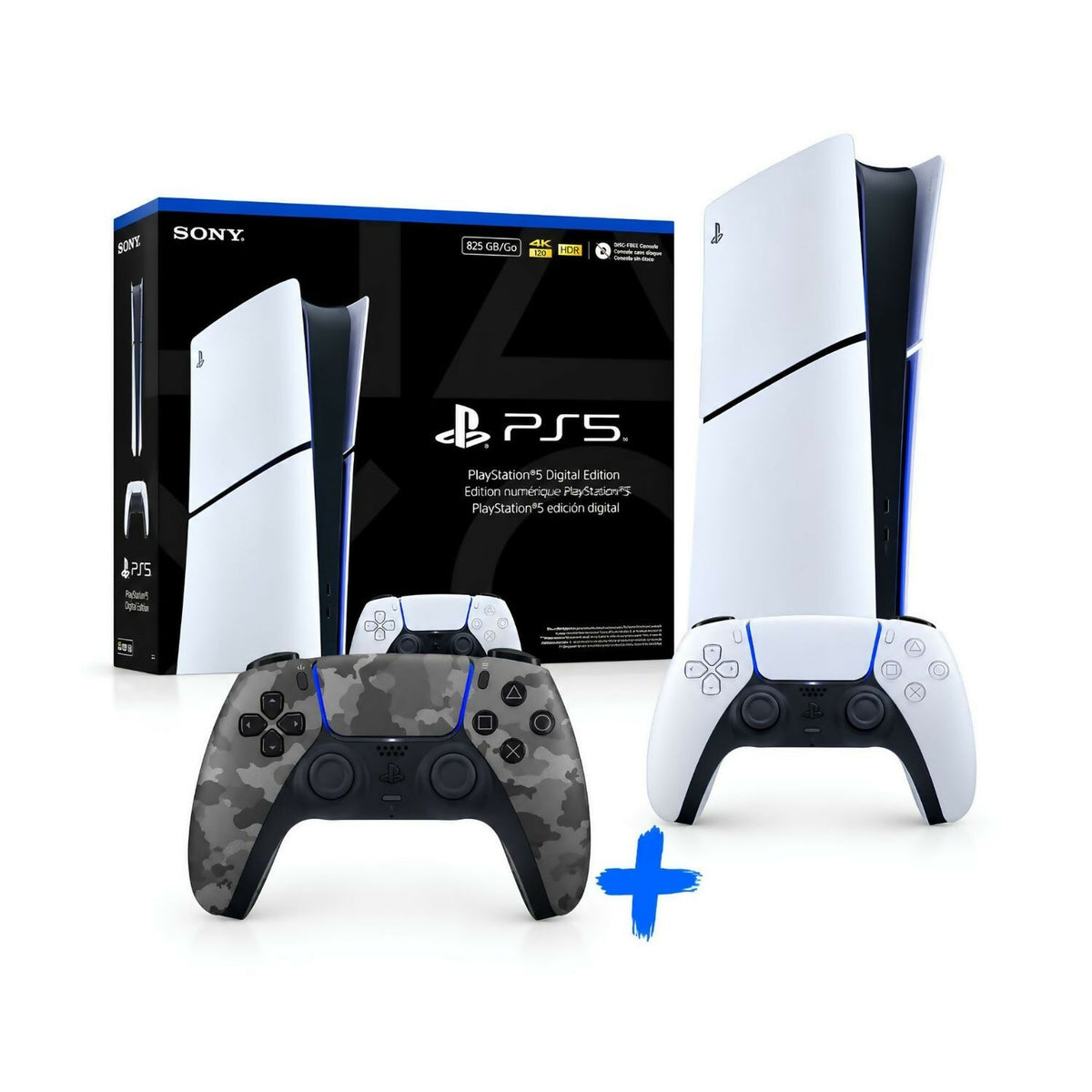 Consola Playstation 5 Slim Digital 825GB HW 2115 + Control Camuflado
