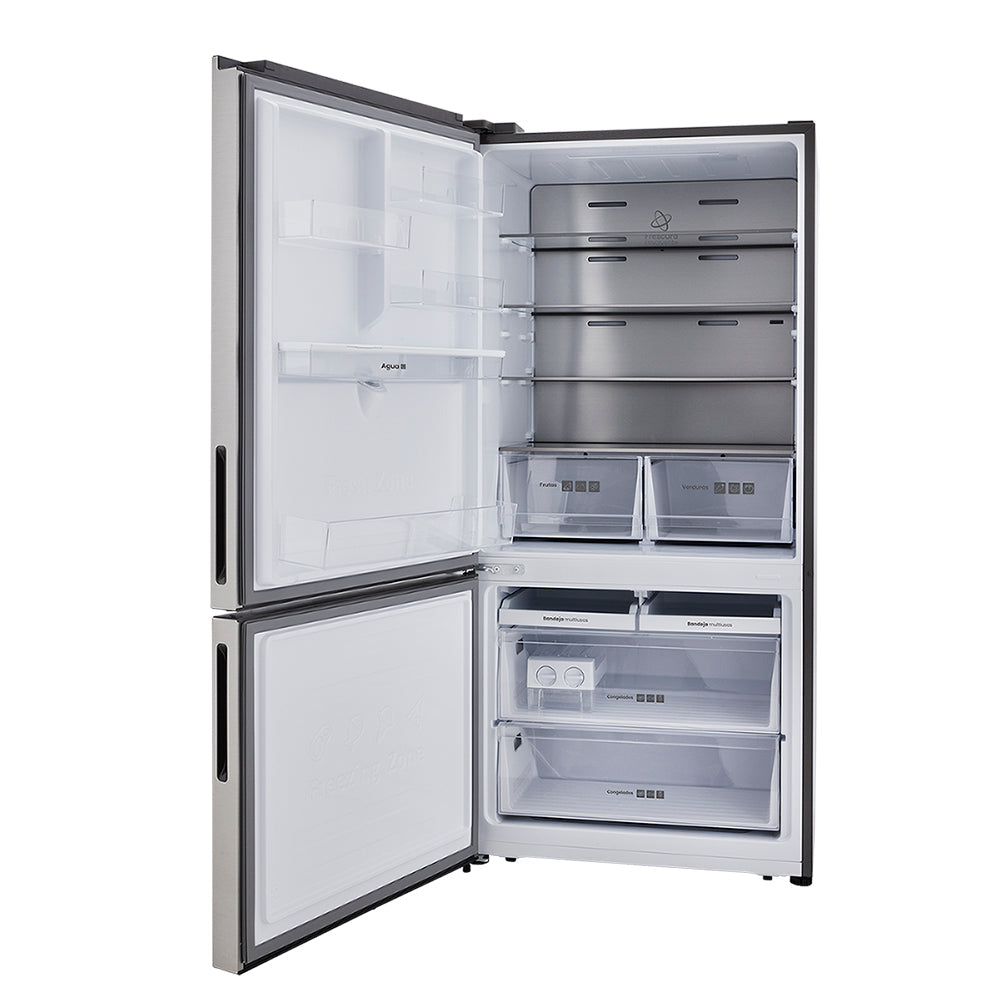 Nevera Haceb Bottom mount 543 litros con dispensador de agua inox