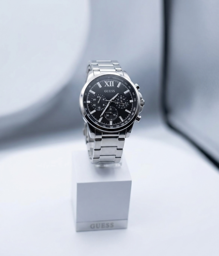 GUESS-GW0900G1-WALKER men 44 mm Stainless Steel plateado Quartz