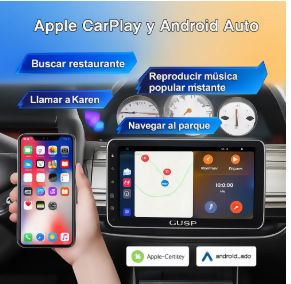 RADIO PANTALLA TÁCTIL ANDROID AUTO CARPLAY 10" GPS CÁMARA