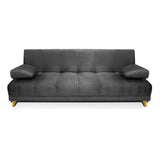 SOFACAMA SABATH 3POS 90X180X110 TELA GRIS