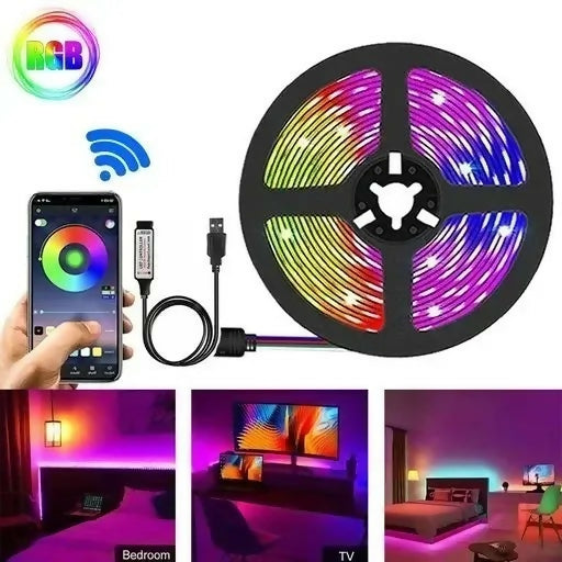 Cinta Led Bluetooth Cinta Led 5 Metros RGB + Aplicacion