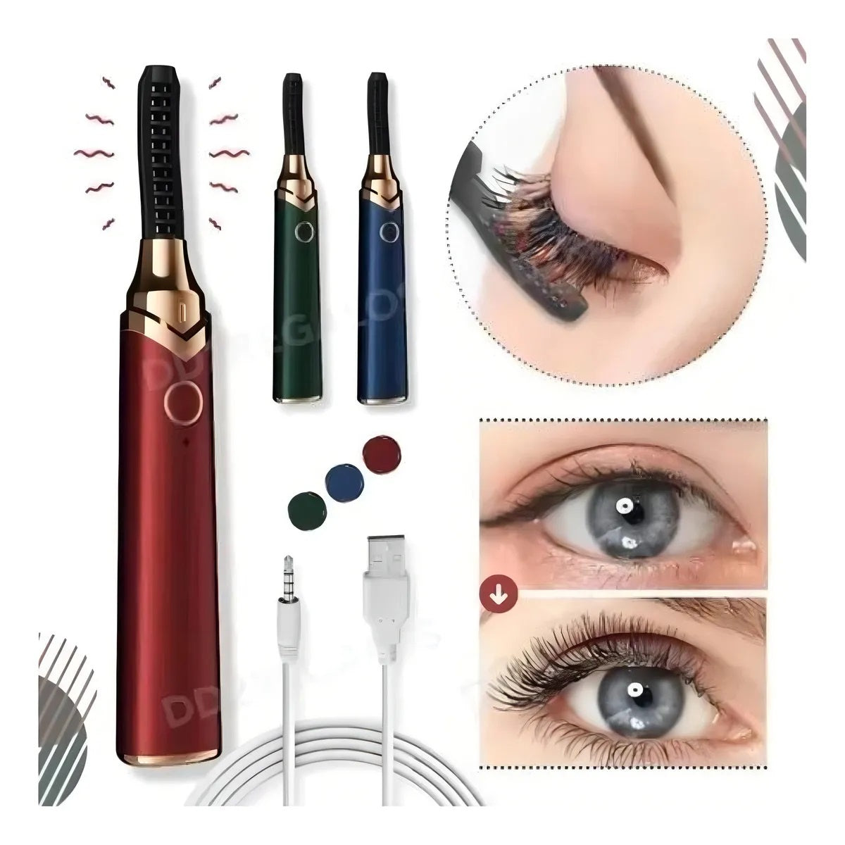 ENCRESPADOR ELÉCTRICO PESTAÑAS COLOR COLORES