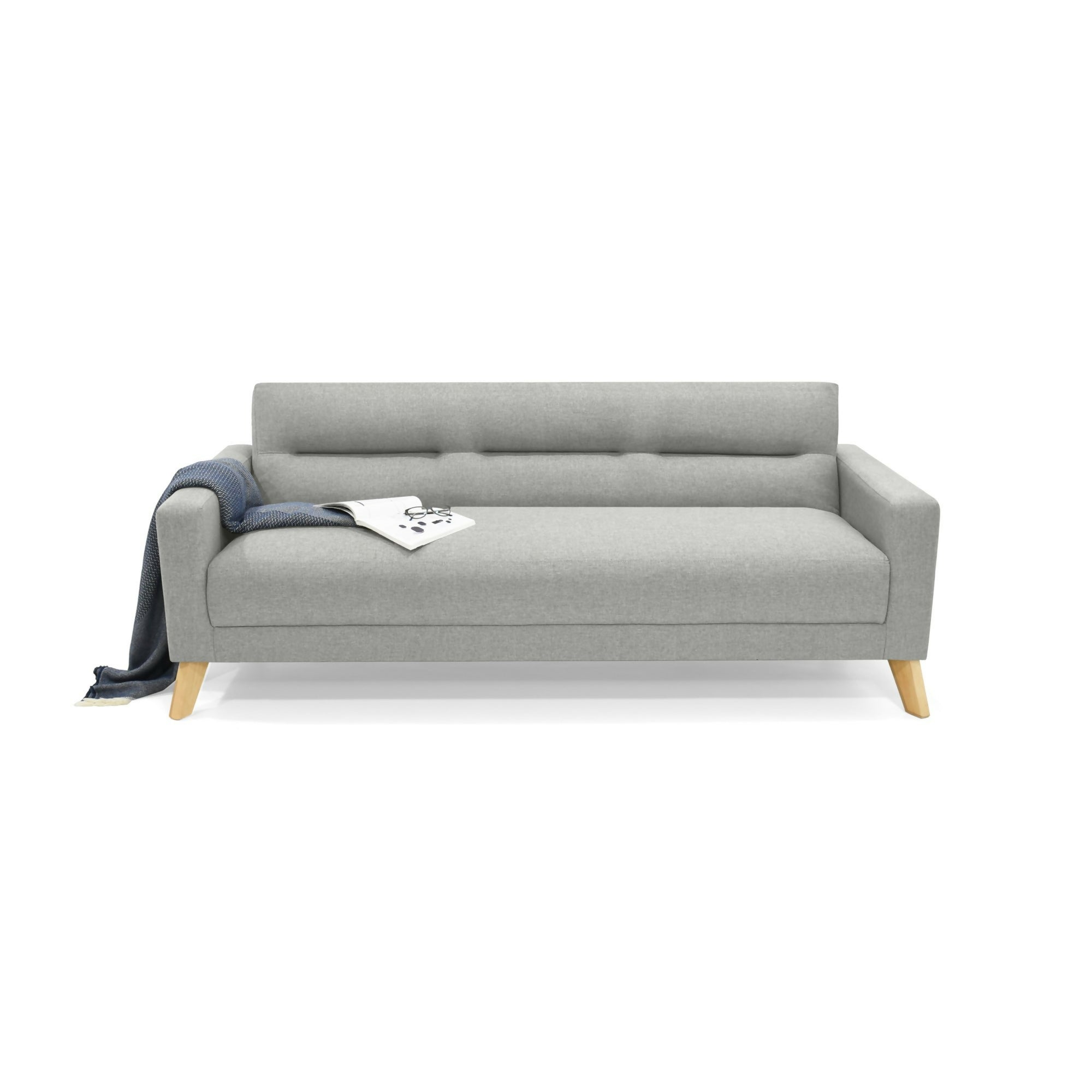 SOFA CAMA 3 POSICIONES SION 206X90X82 TELA PLATA