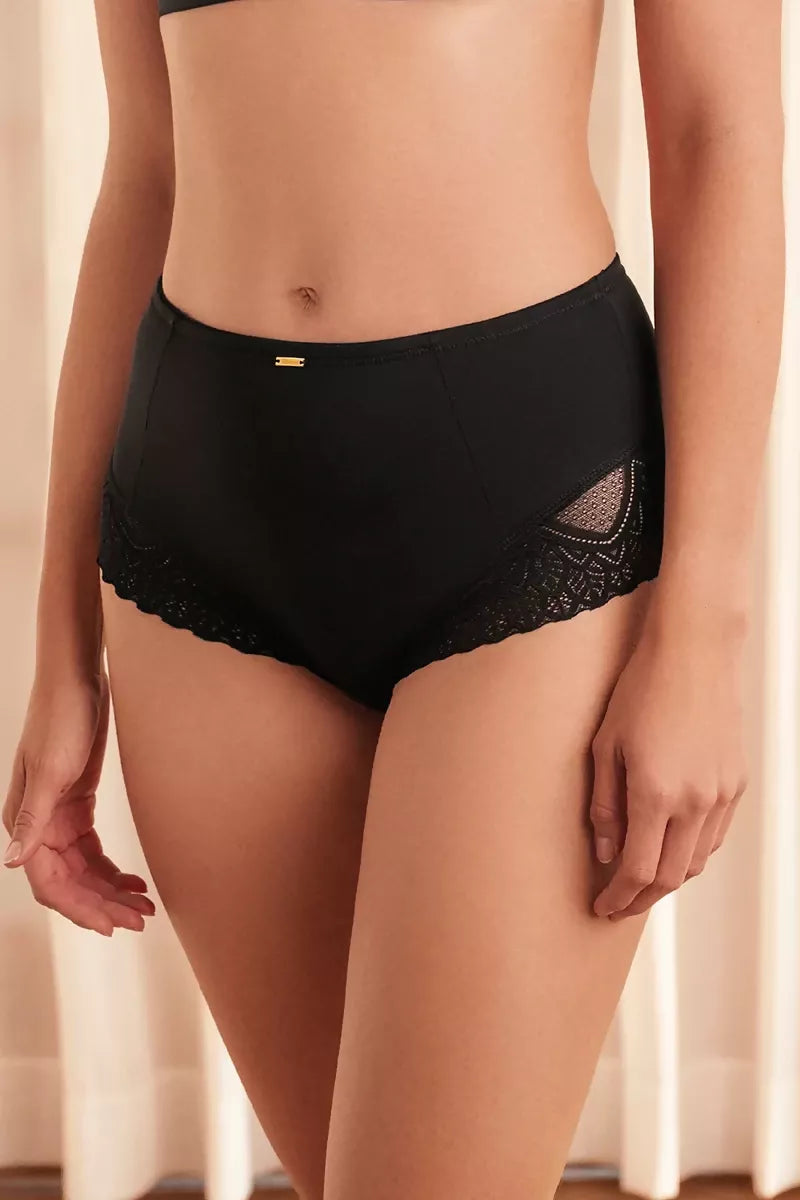 PANTY EN LYCRA Y ENCAJE 6646