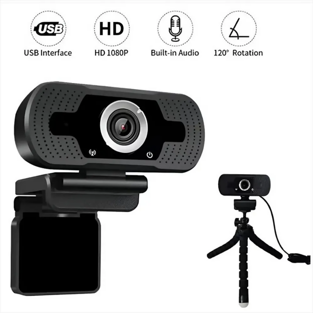 CÁMARA WEB W6 2K 4MP PARA PC VIDEOLLAMADAS HD USB PLUG PLAY