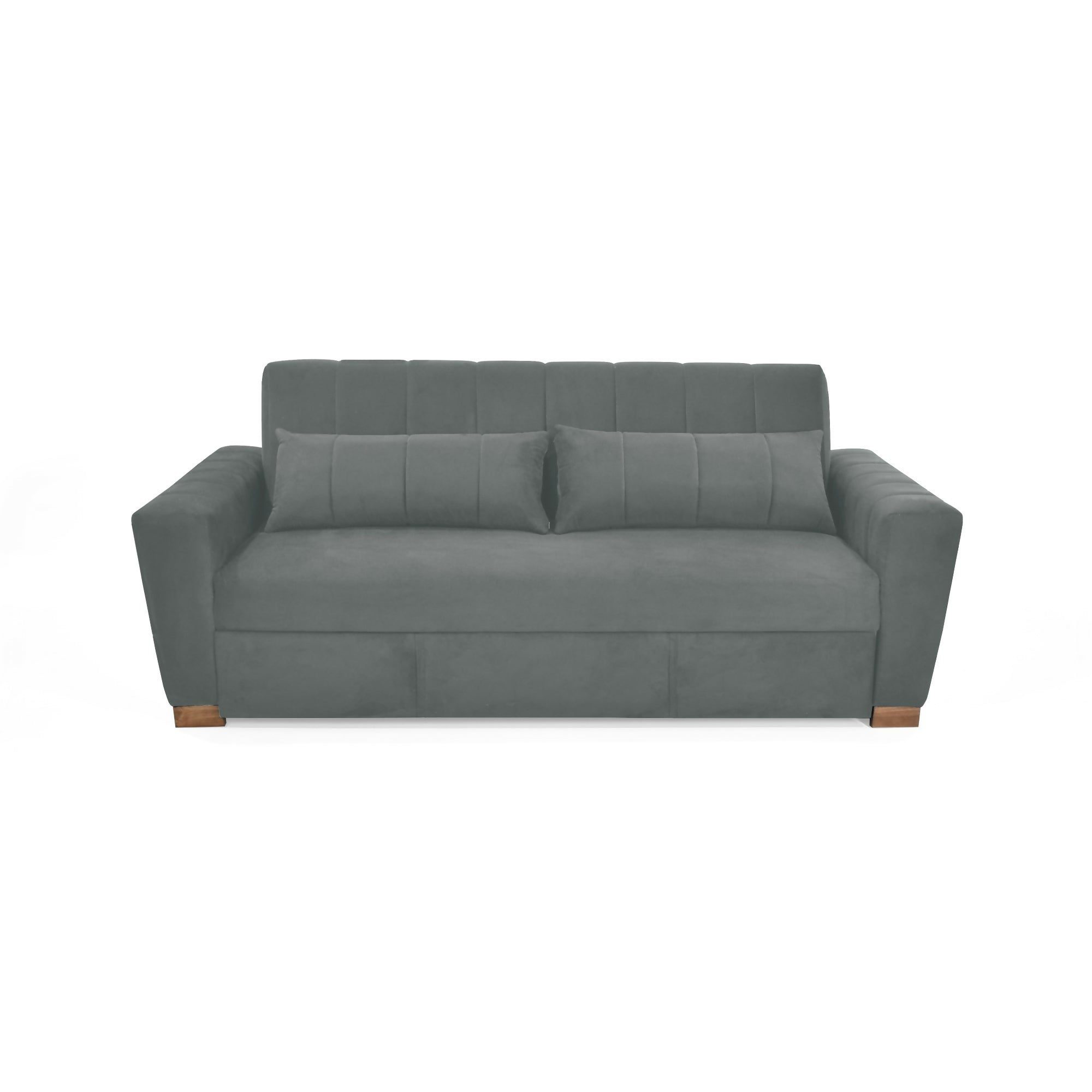 SOFA CAMA RECLINABLE HANNOVER 210X89X85 TELA GRIS