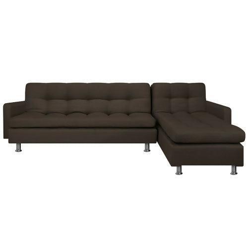 SOFA CAMA SOPHIE EN L ANTIFLUIDOS CAFÉ