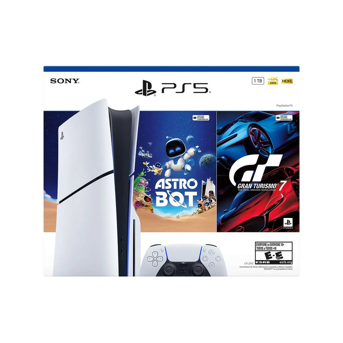 CONSOLA SONY - PS5 CFI-2115 BUNDLE LATAM ESTANDAR GT7 + ASTRO BOT 711719023937