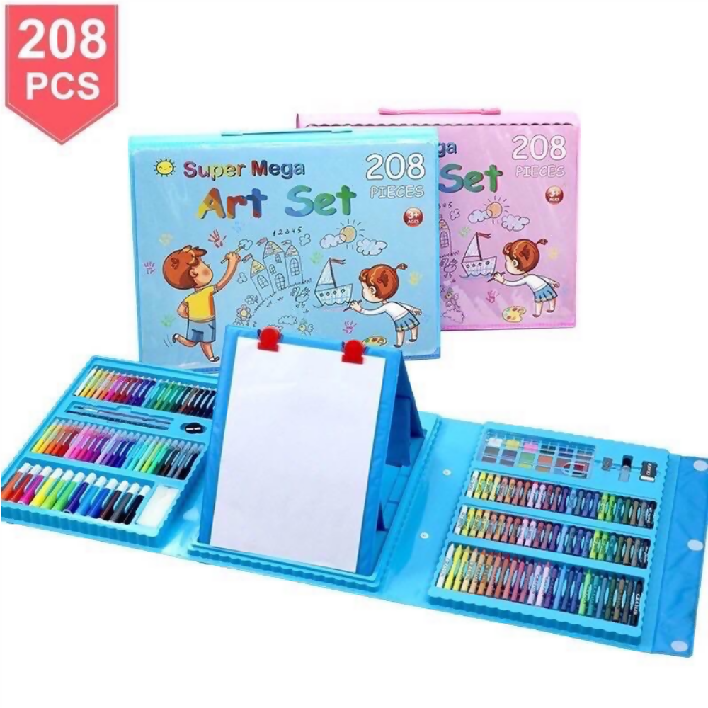 KIT DE PINTURA PARA NIÑOS DE 208 PCS – SET DE ARTE Y MANUALIDADES