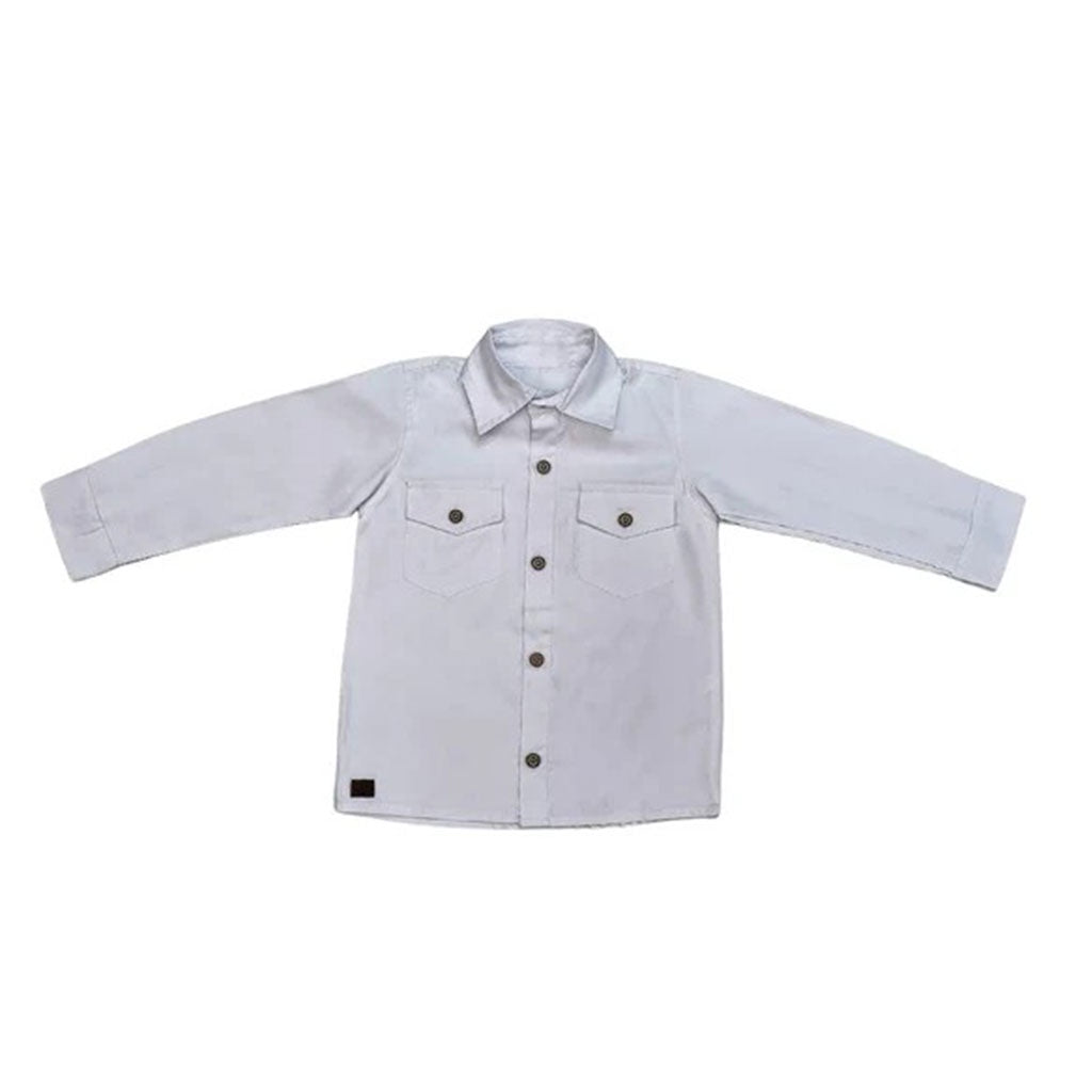7507 - CAMISA OXFORD MANGA LARGA PARA NIÑO | CAMISA BOTONES ALGODÓN