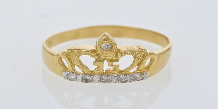ANILLO DE QUINCE CORONA CON PIEDRAS