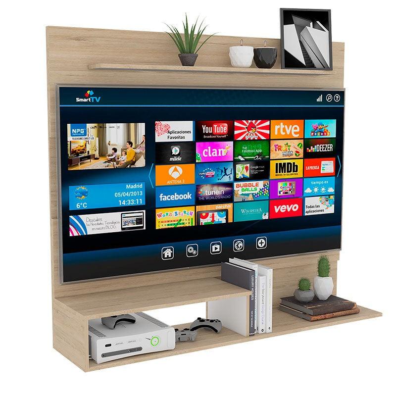 COMBO PARA SALA DE ESTAR NAIK, INCLUYE PANEL DE TV Y BIBLIOTECA