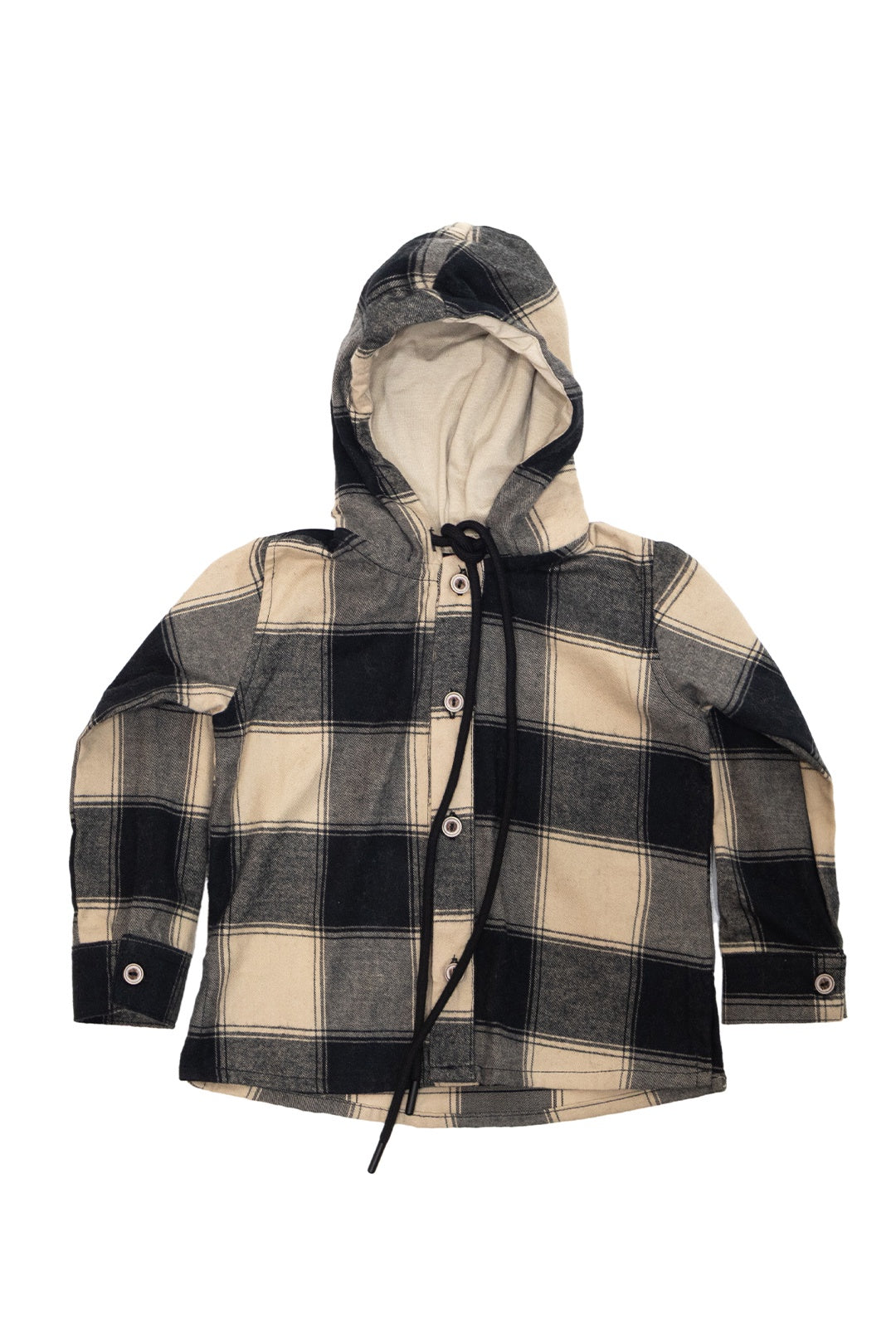 52019 CAMISA LEÑADORA MANGA LARGA CON CAPUCHA NIÑO BEBE